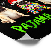 This Is My Christmas Pajama Shirt Pug Dog Funny Xm Poster (Ecke)