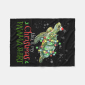 This Is My Christmas Pajama Shirt Sea Turtle Chris Fleecedecke (Vorderseite (Horizontal))