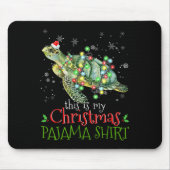 This Is My Christmas Pajama Shirt Sea Turtle Chris Mousepad (Vorne)