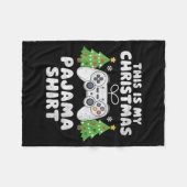 This Is My Christmas Pajama Shirt Video Game Boys Fleecedecke (Vorderseite (Horizontal))