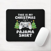 This Is My Christmas Pajama Shirt Video Game Boys Mousepad (Mit Mouse)