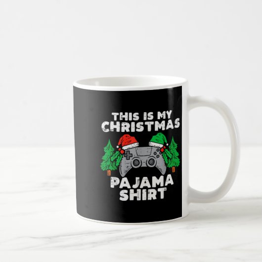 This Is My Christmas Pajama Shirt Video Games Boys Kaffeetasse (Rechts)