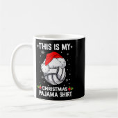 This Is My Christmas Pajama Shirt Volleyball Chris Kaffeetasse (Links)