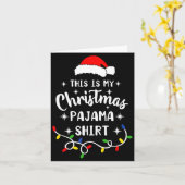 This Is My Christmas Pajama Shirt Xmas Pajama Men  Karte (Gelbe Blume)