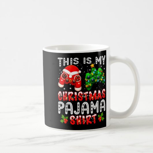 This Is My Christmas Pajama Shirts Controller Pjs Kaffeetasse (Rechts)