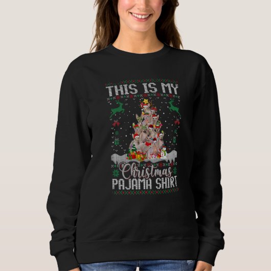 This Is My Christmas Pajama   Sphynx Cat Sweatshirt (Vorderseite)