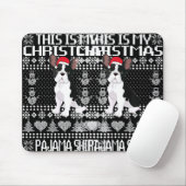 This Is My Christmas Pajama Ugly Xmas French Bull Mousepad (Mit Mouse)