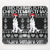 This Is My Christmas Pajama Ugly Xmas French Bull Mousepad (Vorne)