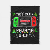 This Is My Christmas Pajama Video Game Gamer Boys Fleecedecke (Vorderseite)