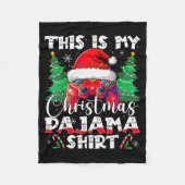 This Is My Christmas Pajama Video Game Gamer Boys Fleecedecke (Vorderseite)