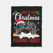 This Is My Christmas Pajama Video Game Gamer Boys Fleecedecke (Vorderseite)