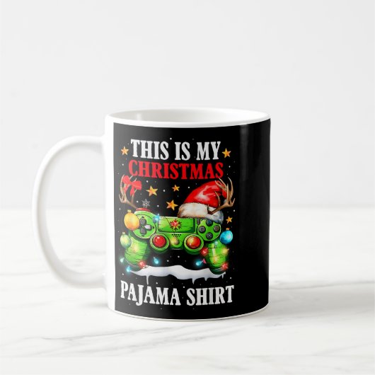This Is My Christmas Pajama Video Game Gamer Boys Kaffeetasse (Links)