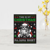 This Is My Christmas Pajama Video Game Gamer Boys Karte (Gelbe Blume)