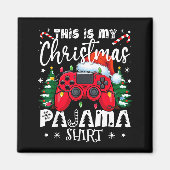 This Is My Christmas Pajama Video Game Gamer Boys Magnet (Vorne)