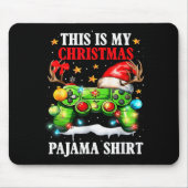 This Is My Christmas Pajama Video Game Gamer Boys Mousepad (Vorne)
