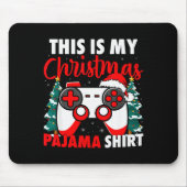 This Is My Christmas Pajama Video Game Gamer Boys Mousepad (Vorne)