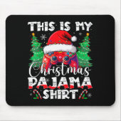 This Is My Christmas Pajama Video Game Gamer Boys  Mousepad (Vorne)