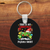 This Is My Christmas Pajama Video Game Gamer Boys Schlüsselanhänger (Vorderseite)