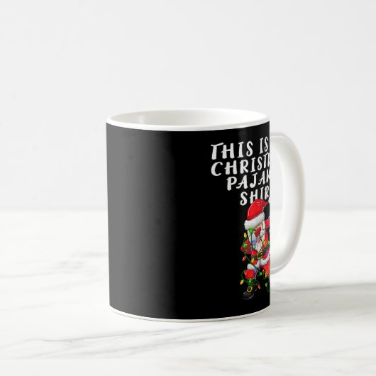 This Is My Christmas Pajama Women Men Dabbing Sant Kaffeetasse (VorderseiteRechts)