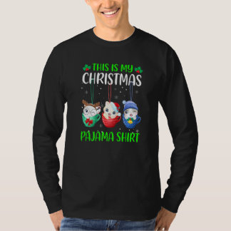 This Is My Christmas Pajama Xmas Cats Holiday T-Shirt
