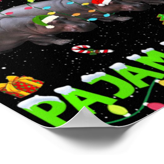 This Is My Christmas Pajama Xmas Hip Squad T Shirt Poster (Ecke)