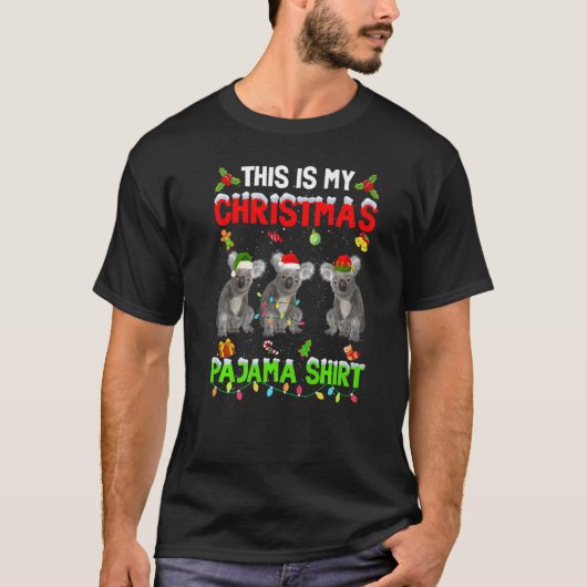This Is My Christmas Pajama Xmas Koala Squad T-Shirt (Vorderseite)
