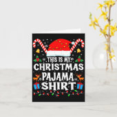 This Is My Christmas Pajama Xmas Pjs Men Women Fun Karte (Gelbe Blume)