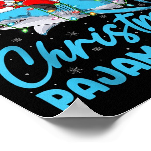 This Is My Christmas Pajamas Funny Santa Riding Sh Poster (Ecke)