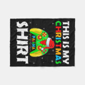 This Is My Christmas Pajamas Funny Video Game Game Fleecedecke (Vorderseite (Horizontal))