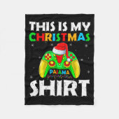 This Is My Christmas Pajamas Funny Video Game Game Fleecedecke (Vorderseite)