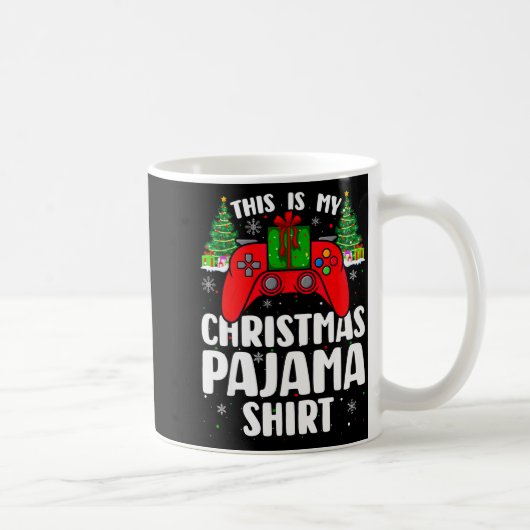 This Is My Christmas Pajamas Funny Video Game Game Kaffeetasse (Rechts)