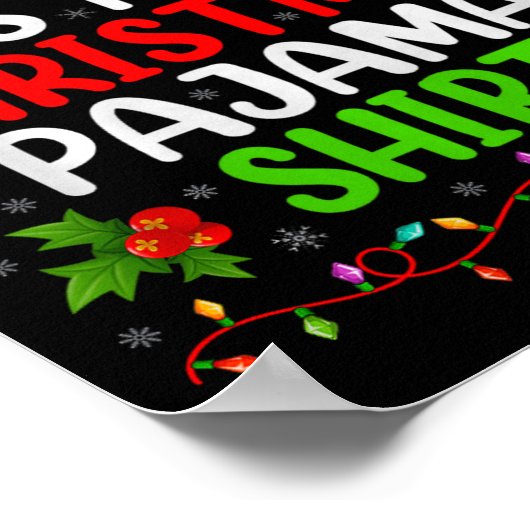 This Is My Christmas Pajamas Funny Xmas Family Chr Poster (Ecke)