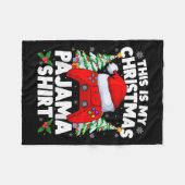 This Is My Christmas Pajamas Video Game Gamer Boys Fleecedecke (Vorderseite (Horizontal))