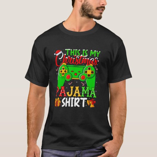 This is My Christmas Pajamas Video Game Xmas Pjs G T-Shirt (Vorderseite)