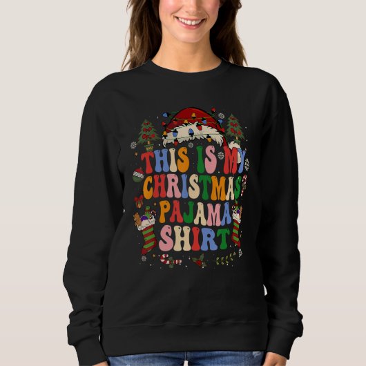 This Is My Christmas Retro  Santa Xmas Men Women 3 Sweatshirt (Vorderseite)