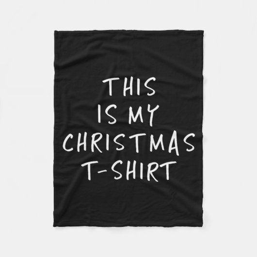 This Is My Christmas T Shirt - Funny Slogans  Fleecedecke (Vorderseite)