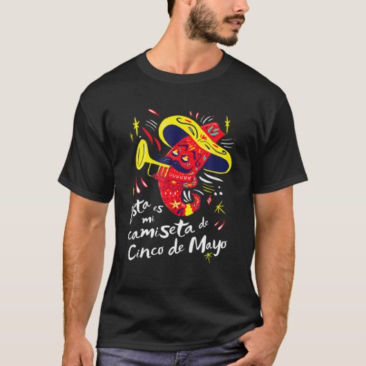 This Is My Cinco De Mayo Spanish Party Pepper T-Shirt (Vorderseite)