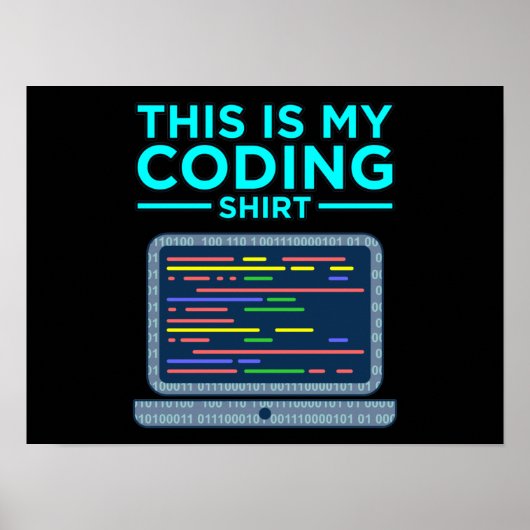 This Is My Coding Computer Programming Programer Poster (Vorne)