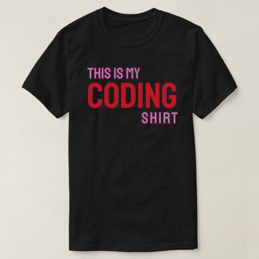 This is my coding shirt (Design vorne)