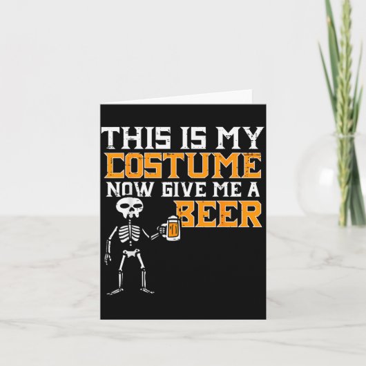 This Is My Costume Funny Skeleton Halloween Men Da Karte (Vorderseite)