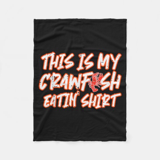 This Is My Crawfish Eatin Shirt Funny Crayfish Men Fleecedecke (Vorderseite)