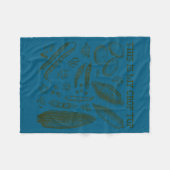 This Is My Crop Top Funny Gardening Pun Vegetable  Fleecedecke (Vorderseite (Horizontal))