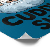 This Is My Cuddle Shirt Cute Otter Couple Sleeng Poster (Ecke)