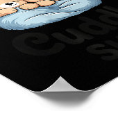 This Is My Cuddle Shirt Cute Teddy Bear Couple  Poster (Ecke)