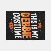 This Is My Debbie Costume Halloween Simple Costume Fleecedecke (Vorderseite (Horizontal))
