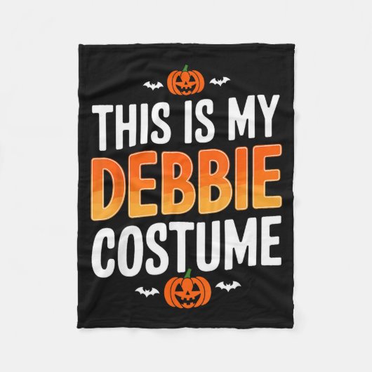This Is My Debbie Costume Halloween Simple Costume Fleecedecke (Vorderseite)