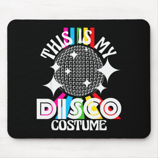 This Is My Disco Costume - 1970s Funky Party 70s G Mousepad (Vorne)