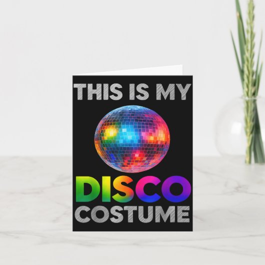 This Is My Disco Costume Ball Graphic 1970s Funky  Karte (Vorderseite)