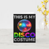 This Is My Disco Costume Ball Graphic 1970s Funky  Karte (Gelbe Blume)