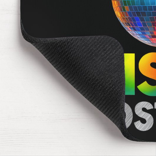 This Is My Disco Costume Ball Graphic 1970s Funky Mousepad (Ecke)